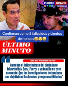 Fallecimiento en Paro Nacional en Perú