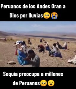 Peruanos y Bolivianos oran por lluvia