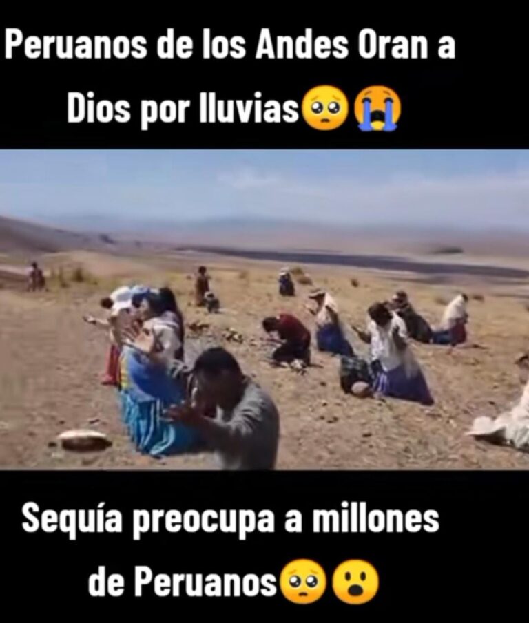 Peruanos y Bolivianos oran por lluvia