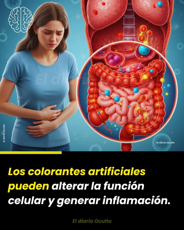 Los colorantes artificiales pueden alterar la función celular y generar inflamación