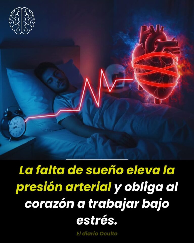 La falta de sueño eleva la presión arterial y obliga al corazón a trabajar bajo estrés