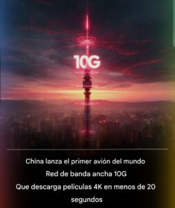 China enciende la era del 10G: la primera red de banda ancha ultrarrápida del mundo ya es real