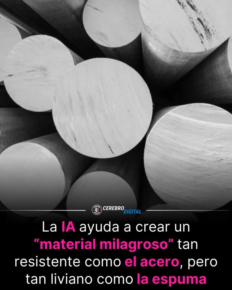 LA IA ACABA DE DISEÑAR EL FUTURO DE LOS MATERIALES: MÁS LIGERO QUE NUNCA, MÁS FUERTE QUE EL ACERO