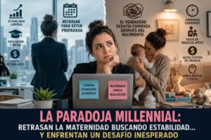 LA PARADOJA MILLENNIAL: CUANDO RETRASAR LA MATERNIDAD RESUELVE UN PROBLEMA… Y CREA OTRO MÁS COMPLEJO